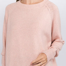 Pink Heather Knit Sweater
