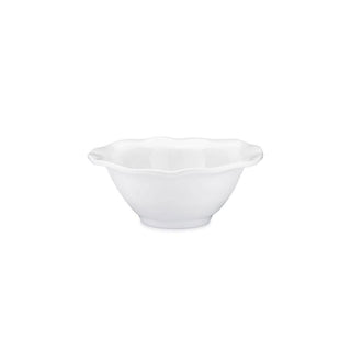 Ruffle White Melamine Round Cereal Bowl