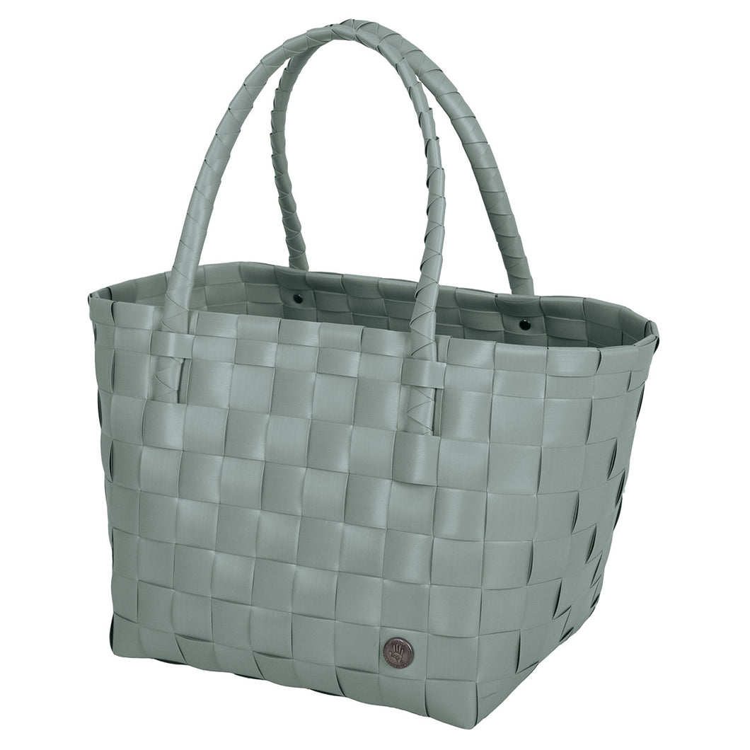 Paris Grey/Green Recycled Tote