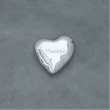 Giftables Engraved Heart Paperweight - "Thankful"