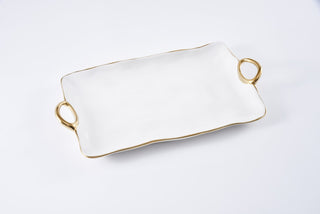 Golden Handle  Large Serving Platter