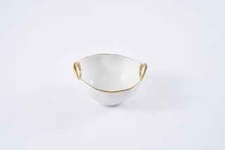 Golden Handle Snack Bowl