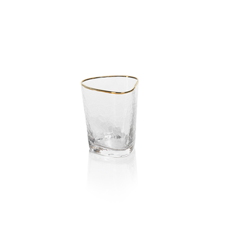 Aperitivo Triangular DOF Glass - Gold Rim