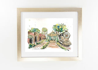 Collierville Watercolor Print