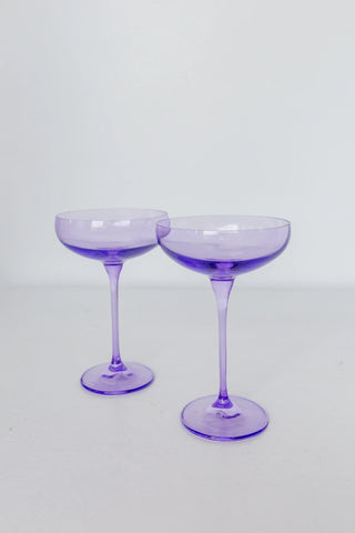 Lavender Estelle Colored Champagne Coupe