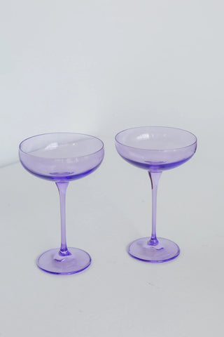 Lavender Estelle Colored Champagne Coupe