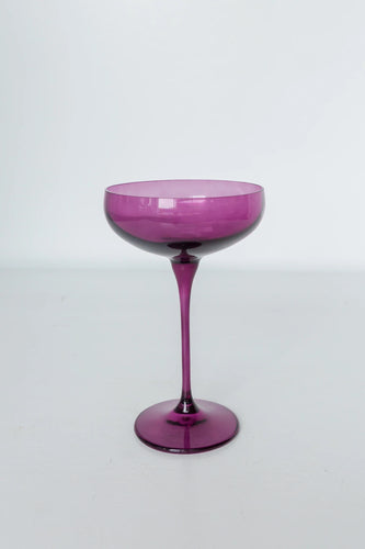 Amethyst Estelle Colored Champagne Coupe