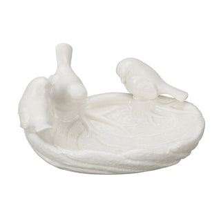 Ceramic Leaf Dish w/ Birds