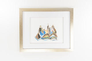 Memphis Watercolor Print