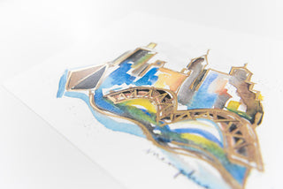 Memphis Watercolor Print