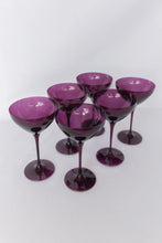 Amethyst Estelle Colored Martini Glass
