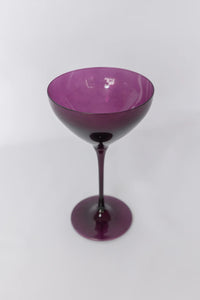 Amethyst Estelle Colored Martini Glass