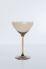 Amber Smoke Estelle Colored Martini Glass