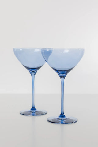 Cobalt Blue Estelle Colored Martini Glass
