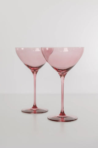 Rose Estelle Colored Martini Glass