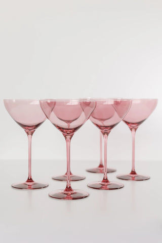 Rose Estelle Colored Martini Glass
