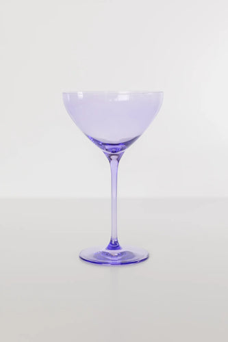 Lavender Estelle Colored Martini Glass