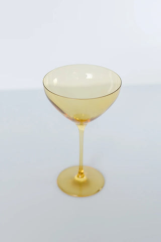 Yellow Estelle Colored Martini Glass