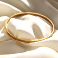 Hammered Gold Brass Bangle