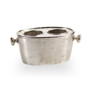 Raw Aluminum Wine Bucket - 2 Hole