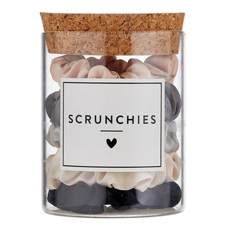 Satin Scrunchies Jar Ivory Ombre