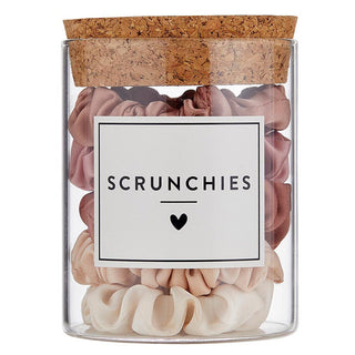 Satin Scrunchies Jar Blush Ombre