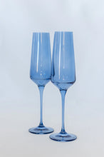 Cobalt Blue Estelle Colored Champagne Flute