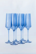 Cobalt Blue Estelle Colored Champagne Flute