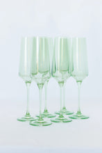 Mint Green Estelle Colored Champagne Flute