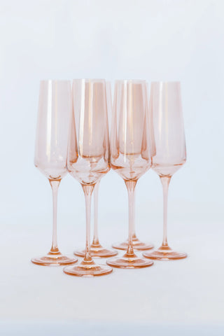 Blush Estelle Colored Champagne Flute