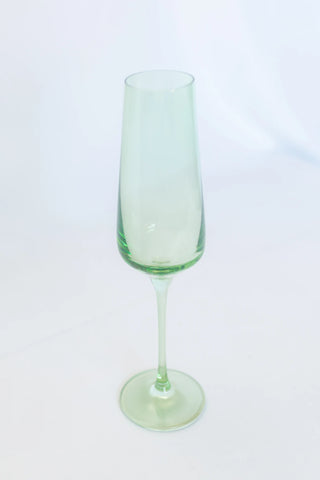 Mint Green Estelle Colored Champagne Flute