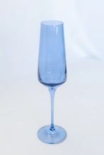 Cobalt Blue Estelle Colored Champagne Flute