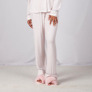 Bamboo Lucy Long Pants - Pink Stripe