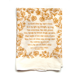 In Christ Alone Hymn Tea Towel