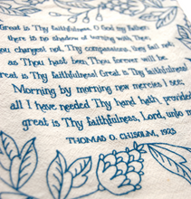 Great is Thy Faithfulness Hymn Tea Towel