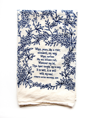 It Is Well Hymn Tea Towel