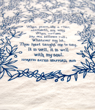 It Is Well Hymn Tea Towel