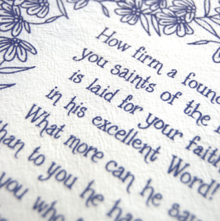 How Firm A Foundation Hymn Tea Towel