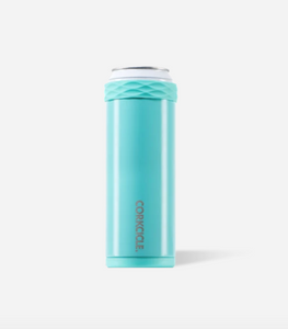 Slim Can Cooler  - 12 oz Gloss Turquoise