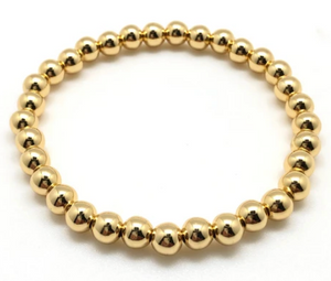 Gold Filled Bead Bracelet - 6mm
