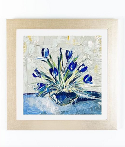 "Why So Blue Bouquet" Print