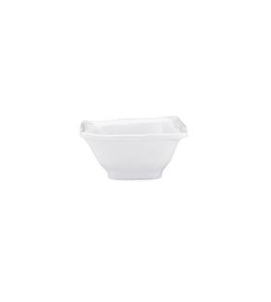 Ruffle White Melamine Square Dip Bowl - 3.5"