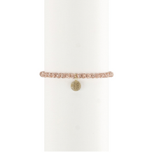 Micro Emerson Shamballa Beaded Bracelet - Rose Gold