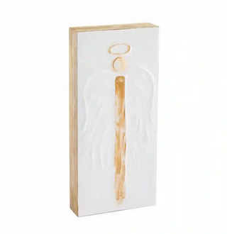 Tall Gold Angel Decorative Block