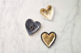 Marble Foil Heart Tray