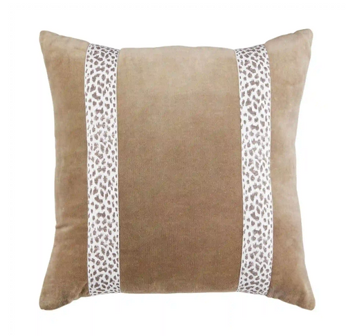 Leopard Trim Pillow