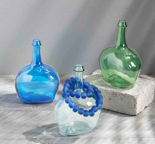 Bottleneck Glass Vase