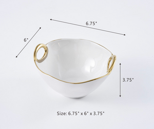 Golden Handle Small Bowl