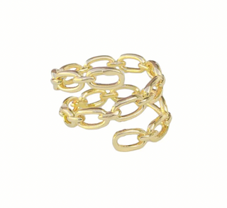 Triple Looped Paperclip Ring