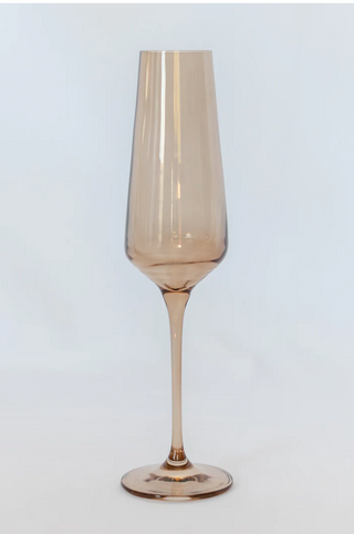 Amber Smoke Estelle Colored Champagne Flute